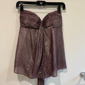 v - Strapless Shimmer Empire Cut